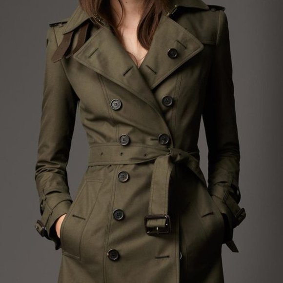Burberry Jackets & Blazers - Burberry Double-Breasted Nova Check Lined Trench